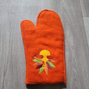 Turkey Felt Oven Mitt By Crate & Barrel - Orange